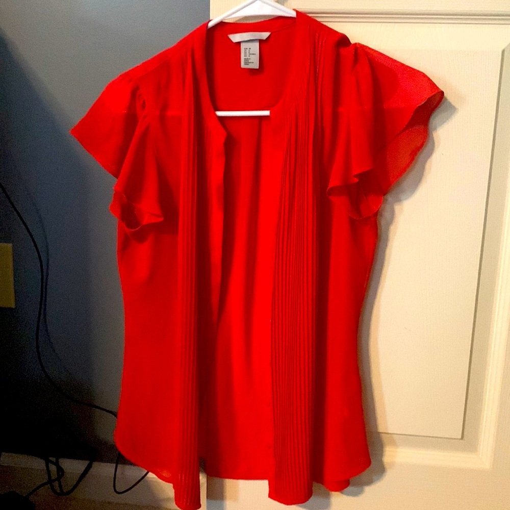 Red H&M button up